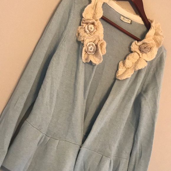 Chalet Sweaters - Chalet Soft Blue Cardigan - Size Large